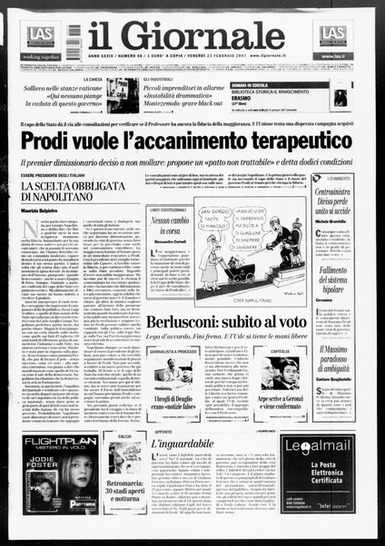 Il giornale : quotidiano del mattino